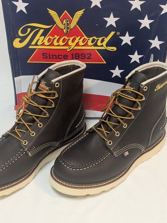 THOROGOOD 814-3600 MENS 10EE-1957 Series Waterproof Safety Toe Moc Toe WEDGE main image 8